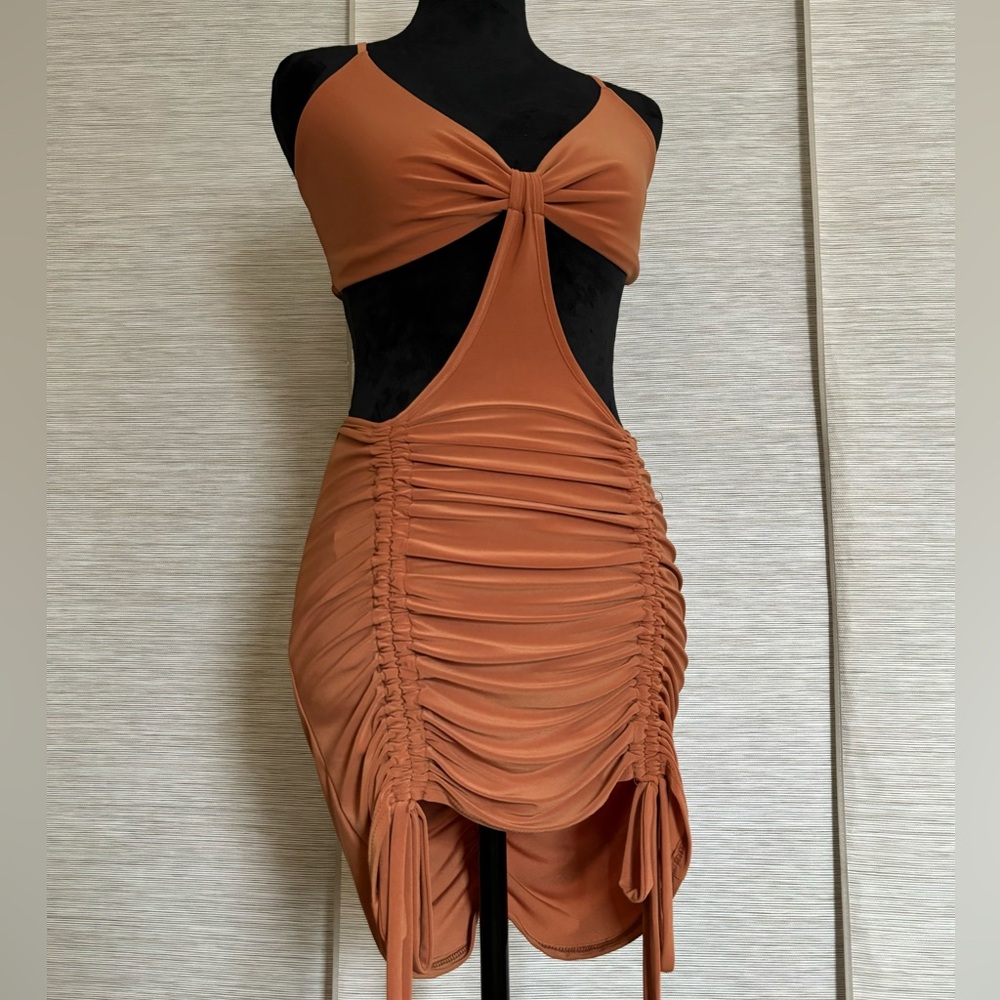 Burnt orange dress | Size L |